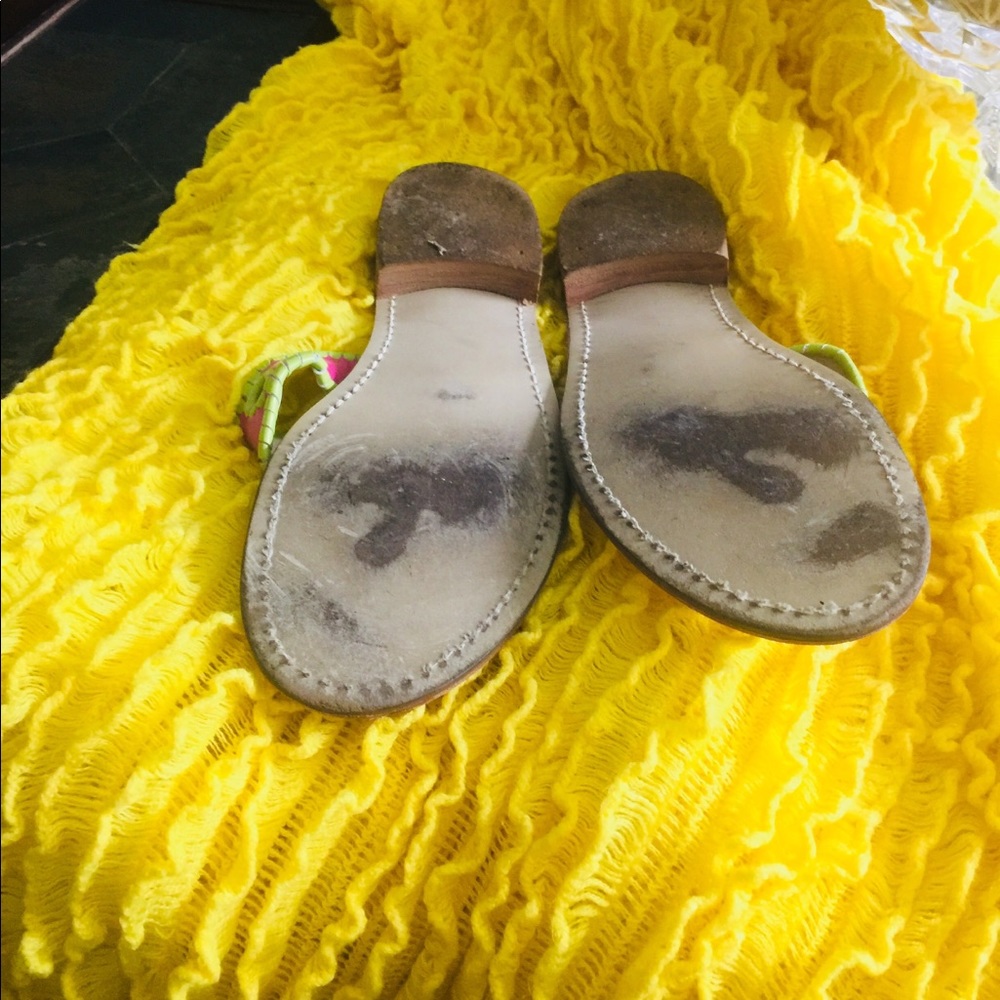 🌸🌴Jack Rogers Awesome Pink&Green Sandals🌴9M🌸 - Picture 3 of 4